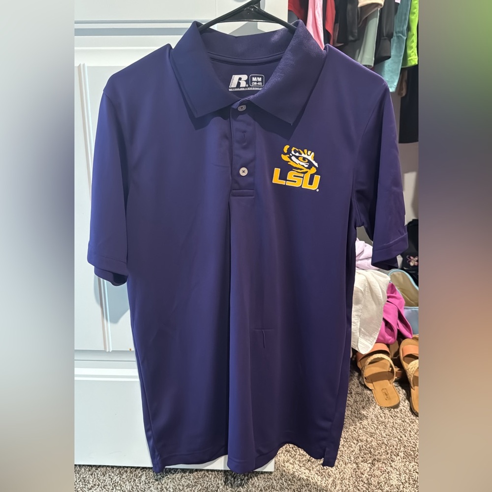 Men’s purple dry fit LSU shirt